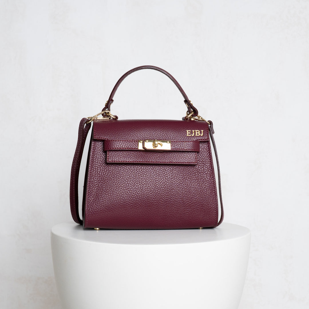 Grace Leather Top handle Crossbody Bag
