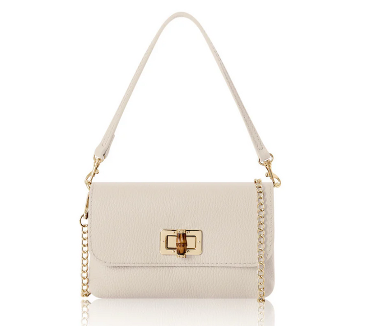 Jessie Personalised Leather Clutch Bag Crossbody Evening Bag
