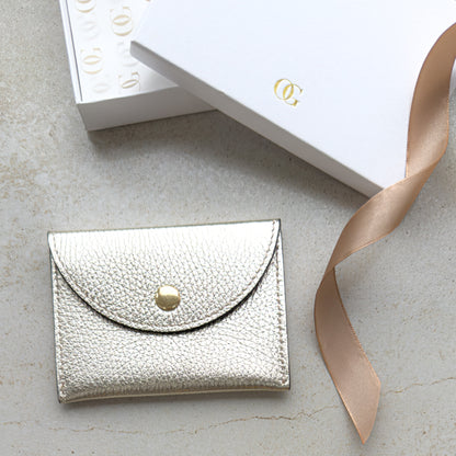 Bella Personalised Leather Card Coin Purse