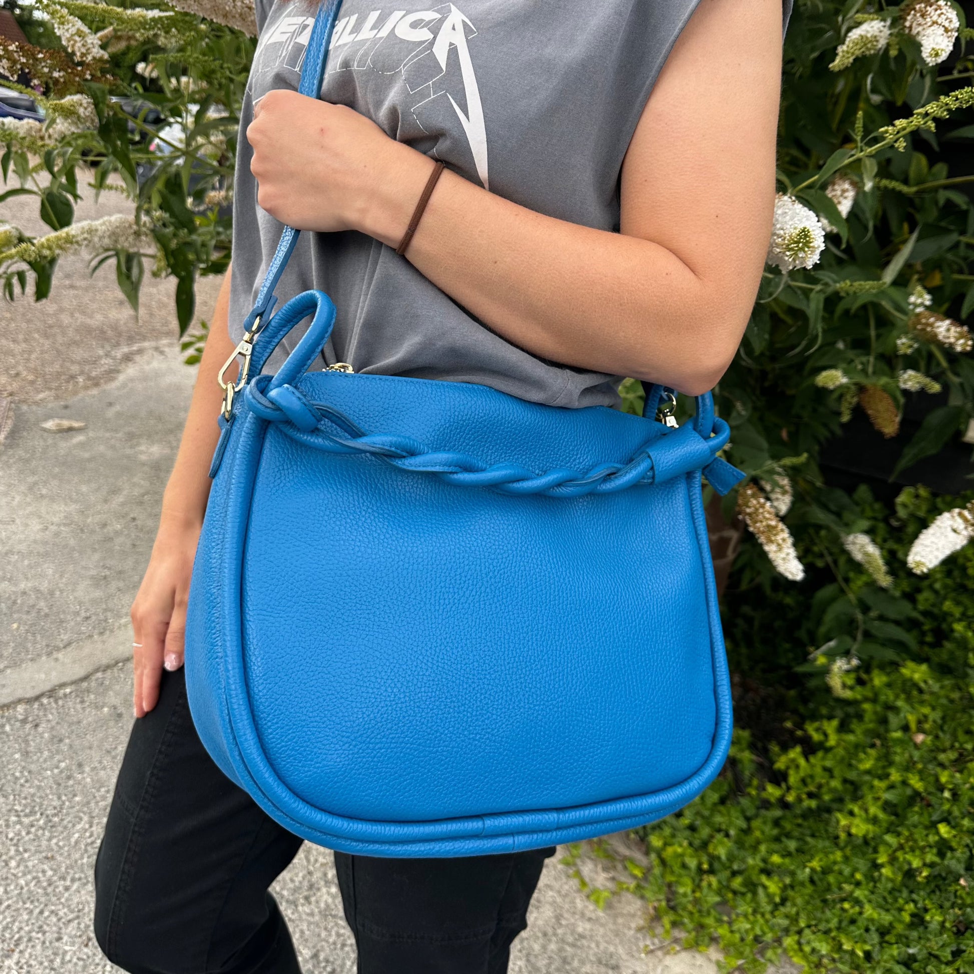 Olivia large 2025 leather crossbody bag