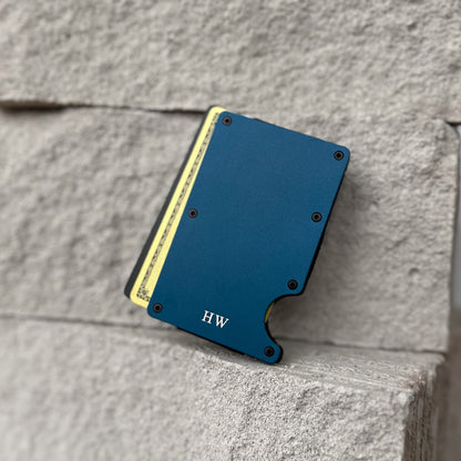 Personalised Card Holder Metal Wallet with Money Clip RFID Blocking