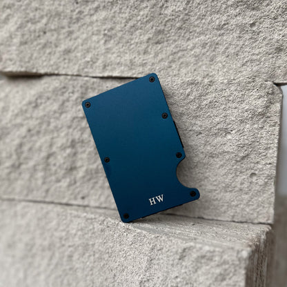 Personalised Card Holder Metal Wallet with Money Clip RFID Blocking