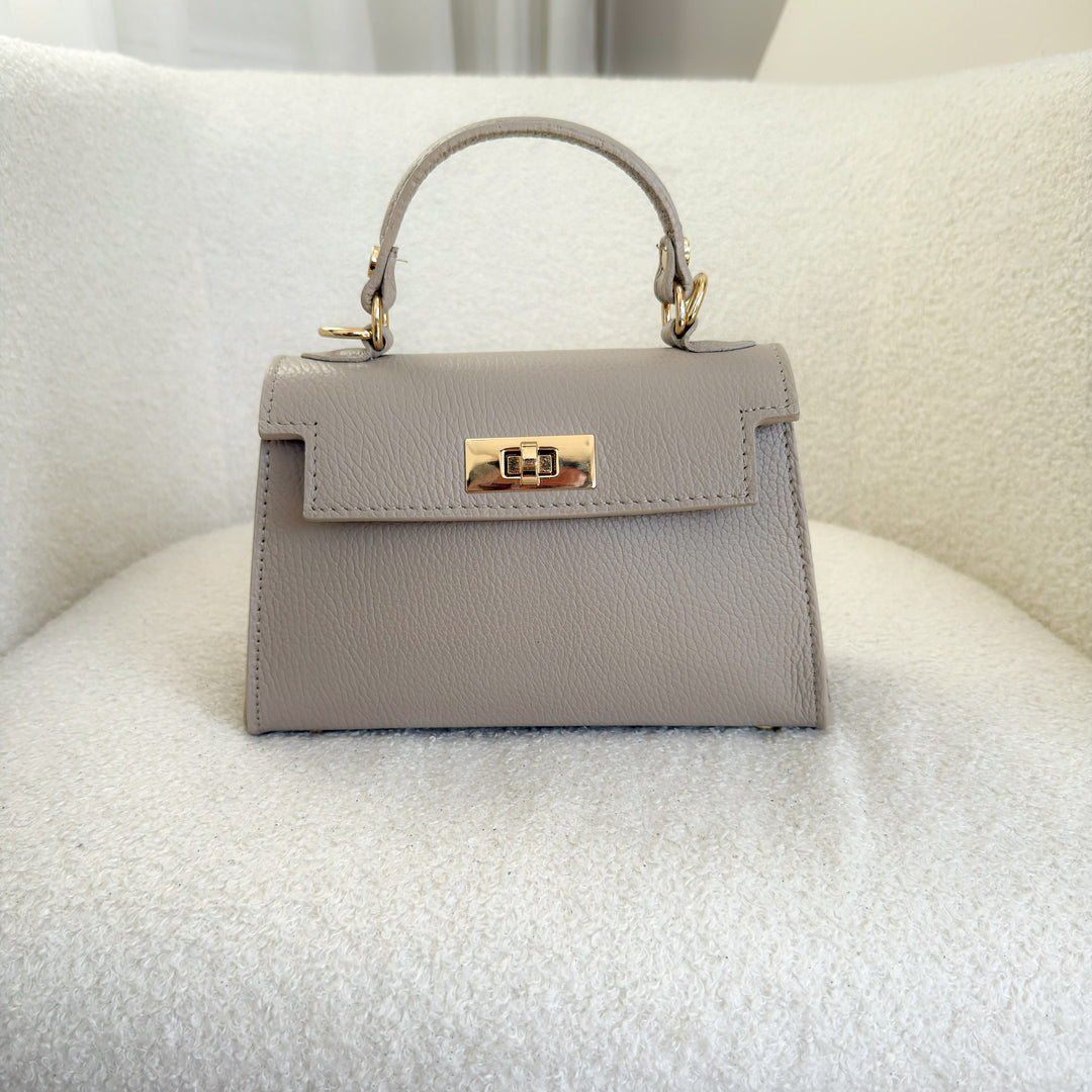 Elena Leather Top handle Crossbody Bag