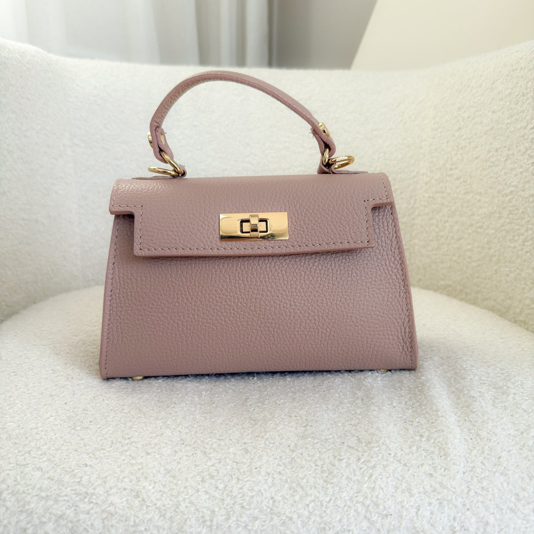 Elena Leather Top handle Crossbody Bag