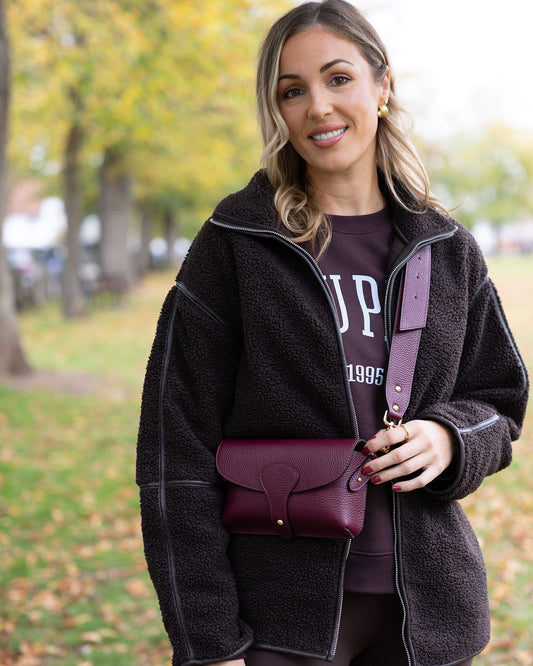 Arabella Maxi Leather Crossbody Bag