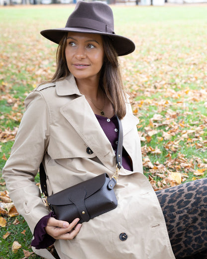 Arabella Maxi Leather Crossbody Bag