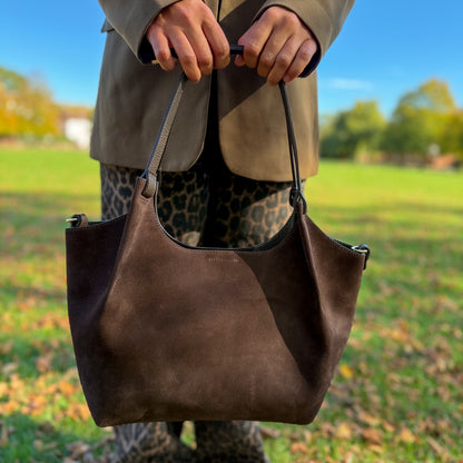 Erin Suede Large Tote Bag