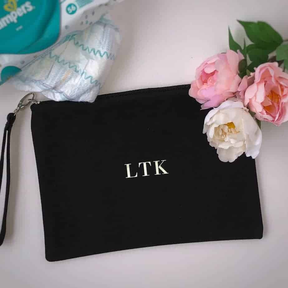 monogram nappy bag