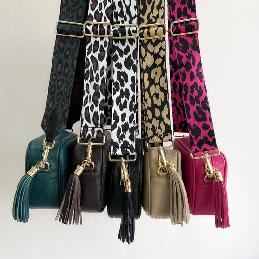 Animal Print detachable Bag Straps - OLIVIA AND GRAY LTD