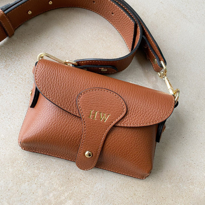 Arabella Leather Mini Crossbody Bag - OLIVIA AND GRAY LTD