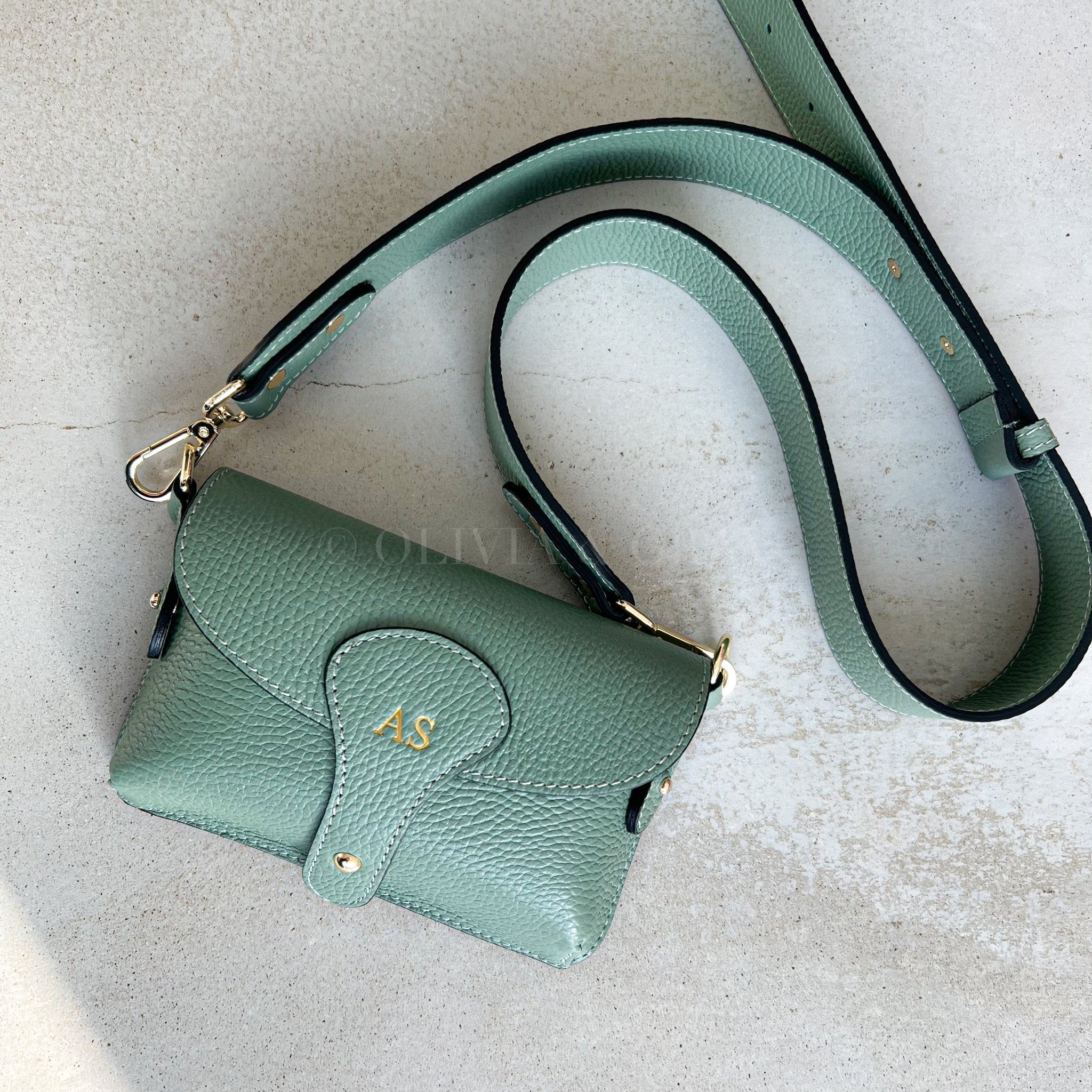 Arabella Leather Mini Crossbody Bag – OLIVIA AND GRAY LTD