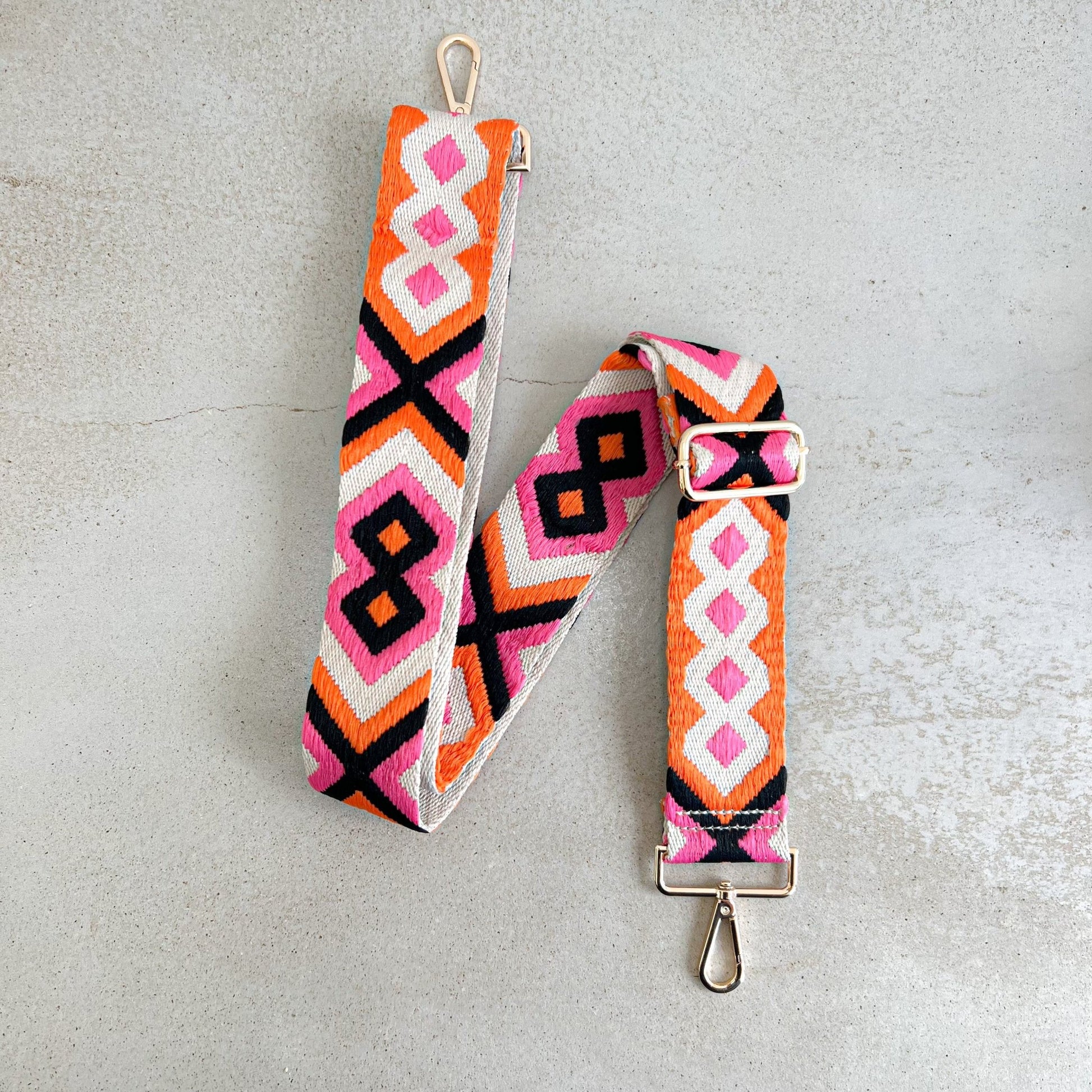 Aztec Pattern Detachable Bag Straps - OLIVIA AND GRAY LTD