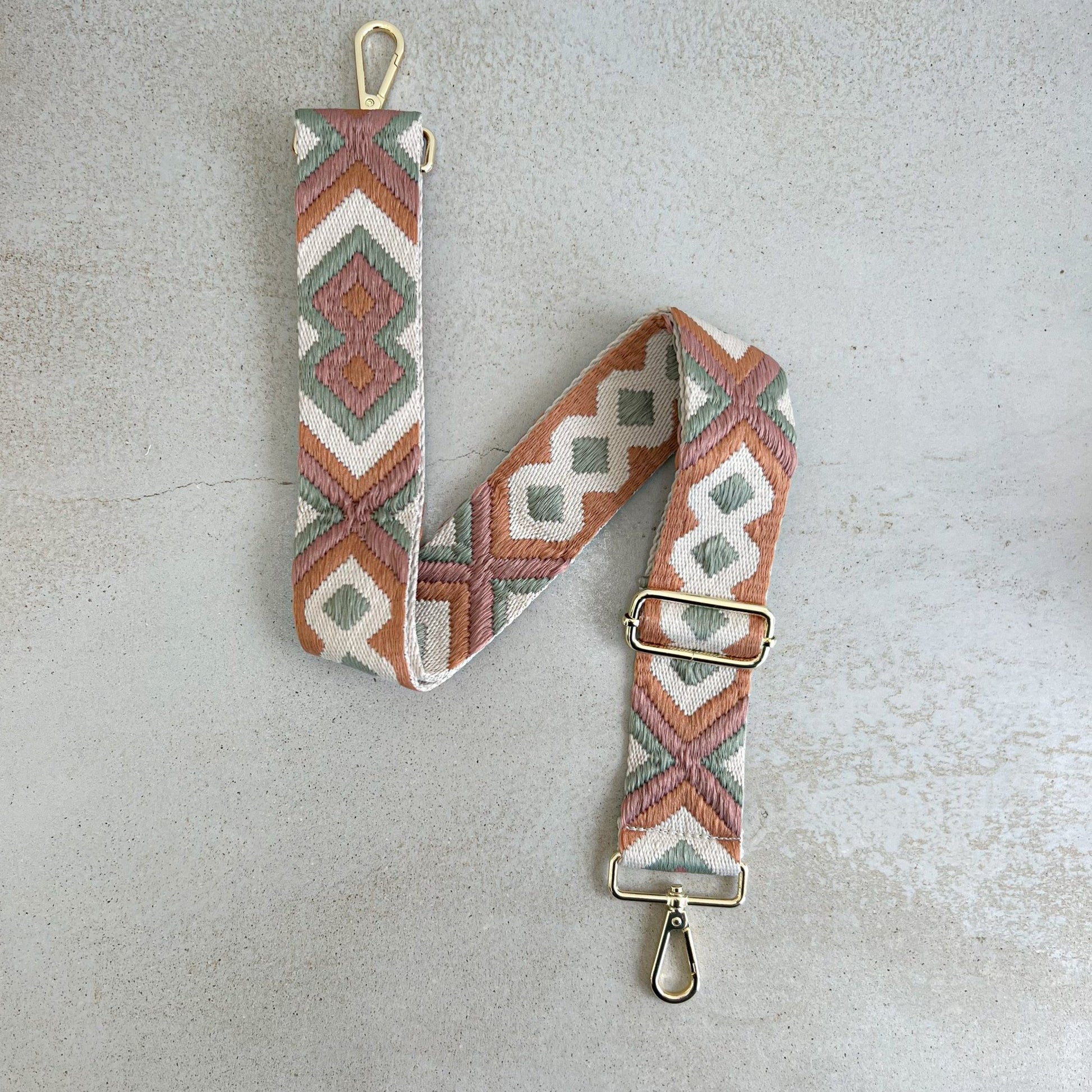 Aztec Pattern Detachable Bag Straps - OLIVIA AND GRAY LTD