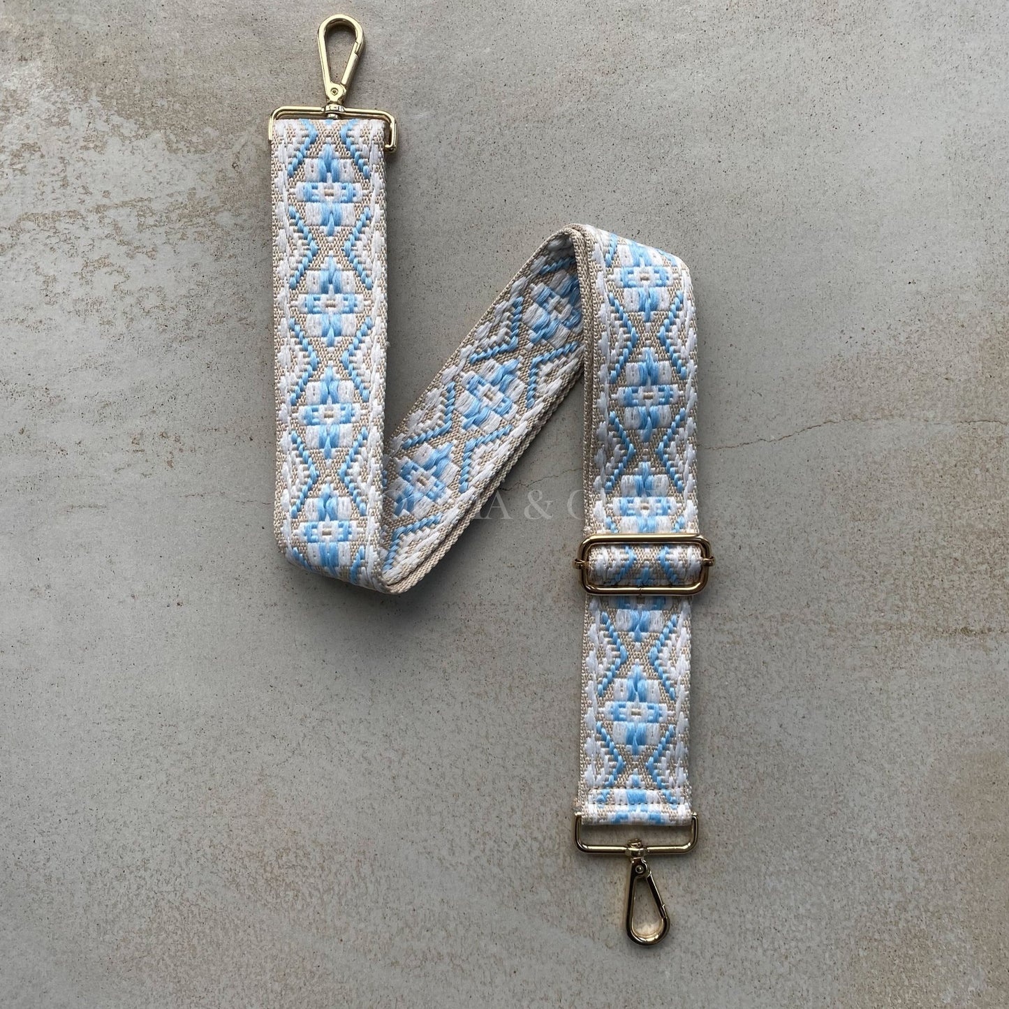 Aztec Pattern Detachable Bag Straps - OLIVIA AND GRAY LTD