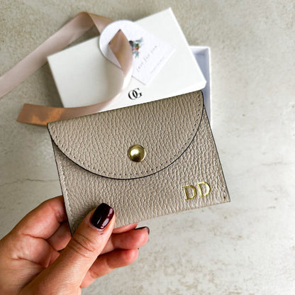 Bella Personalised Leather Card Coin Purse - OLIVIA AND GRAY LTD