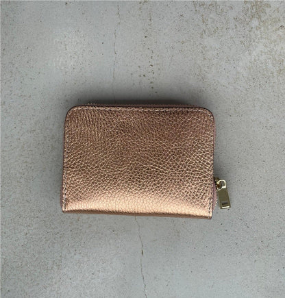 SAMPLE SALE Rose Gold Sash Personalised Leather Purse