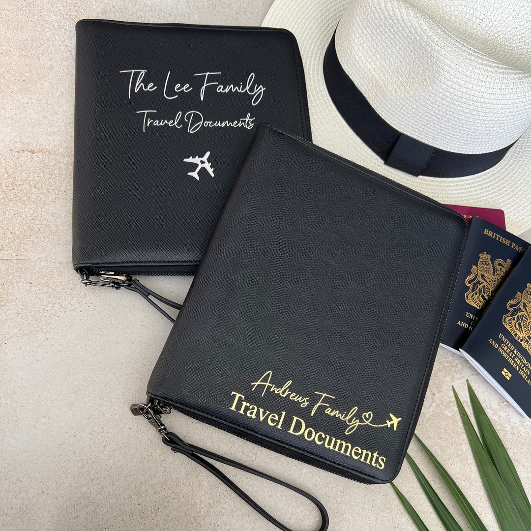 Personalised Family Travel Document Holder