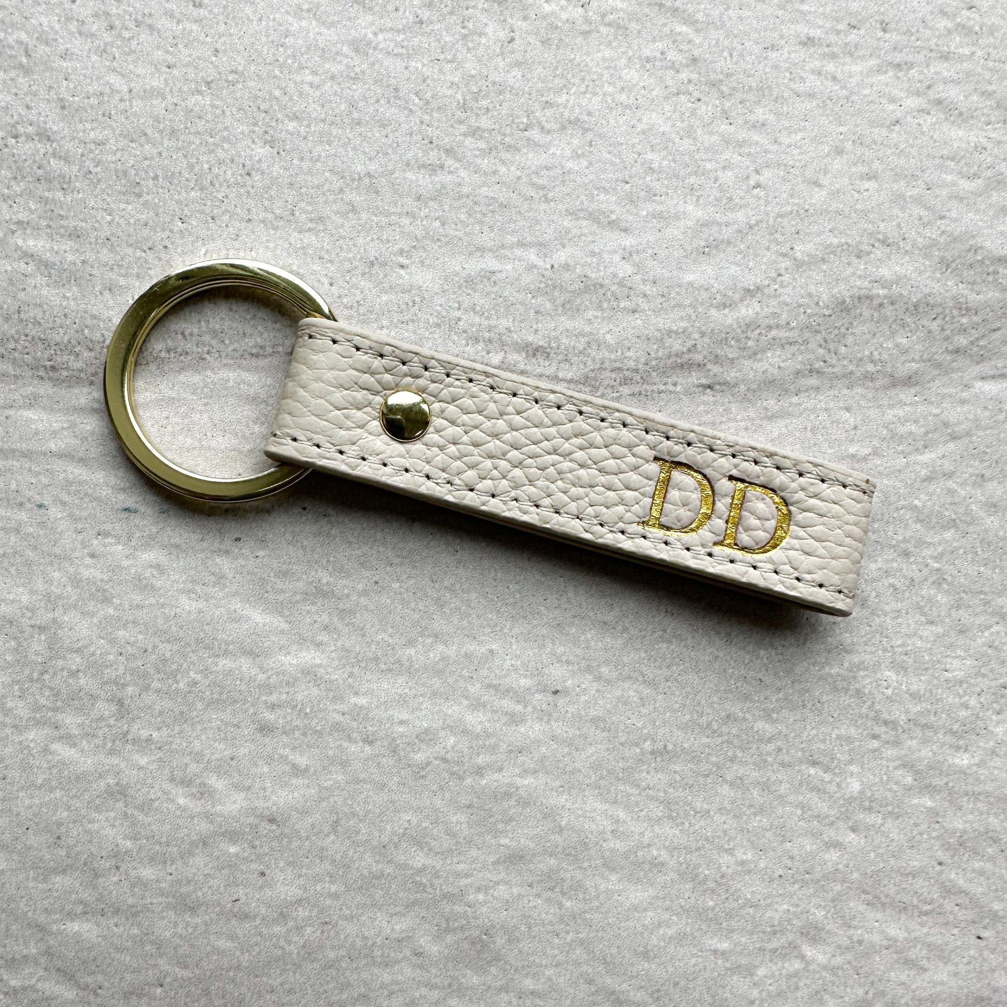 Leather Personalised Loop Keyrings – OLIVIA AND GRAY LTD