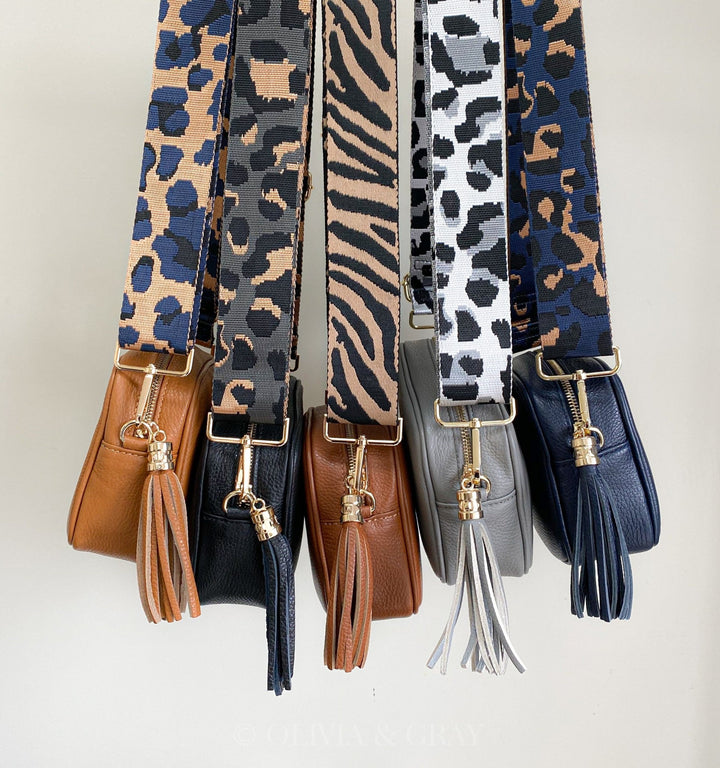 Leopard Print Stylish Bag Straps - OLIVIA AND GRAY LTD