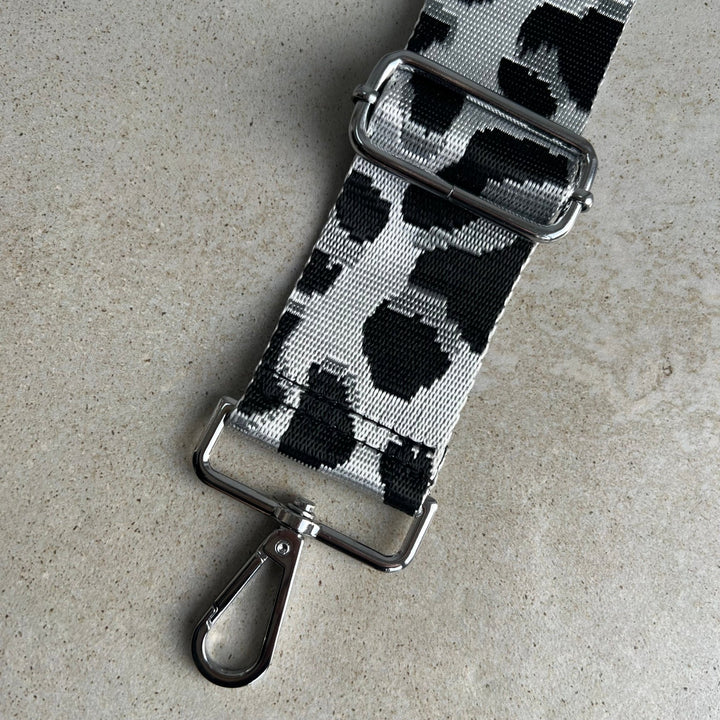 Pattern Bag Straps Silver Hardware - OLIVIA AND GRAY LTD