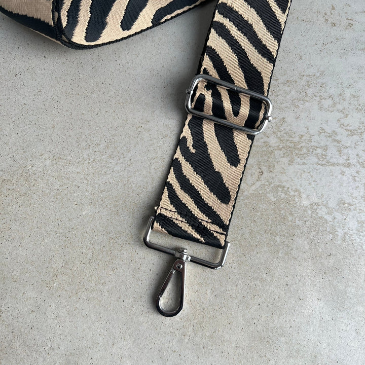 Pattern Bag Straps Silver Hardware - OLIVIA AND GRAY LTD