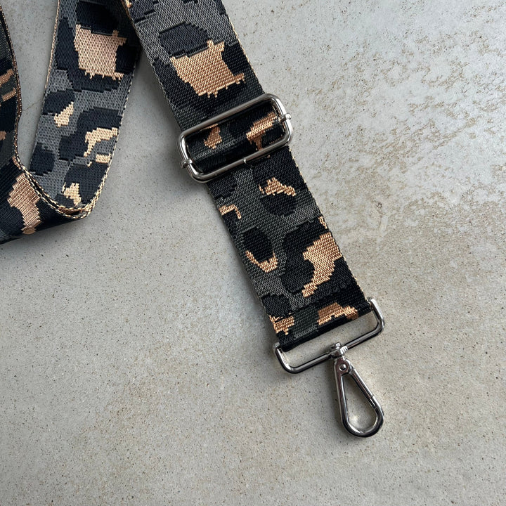 Pattern Bag Straps Silver Hardware - OLIVIA AND GRAY LTD