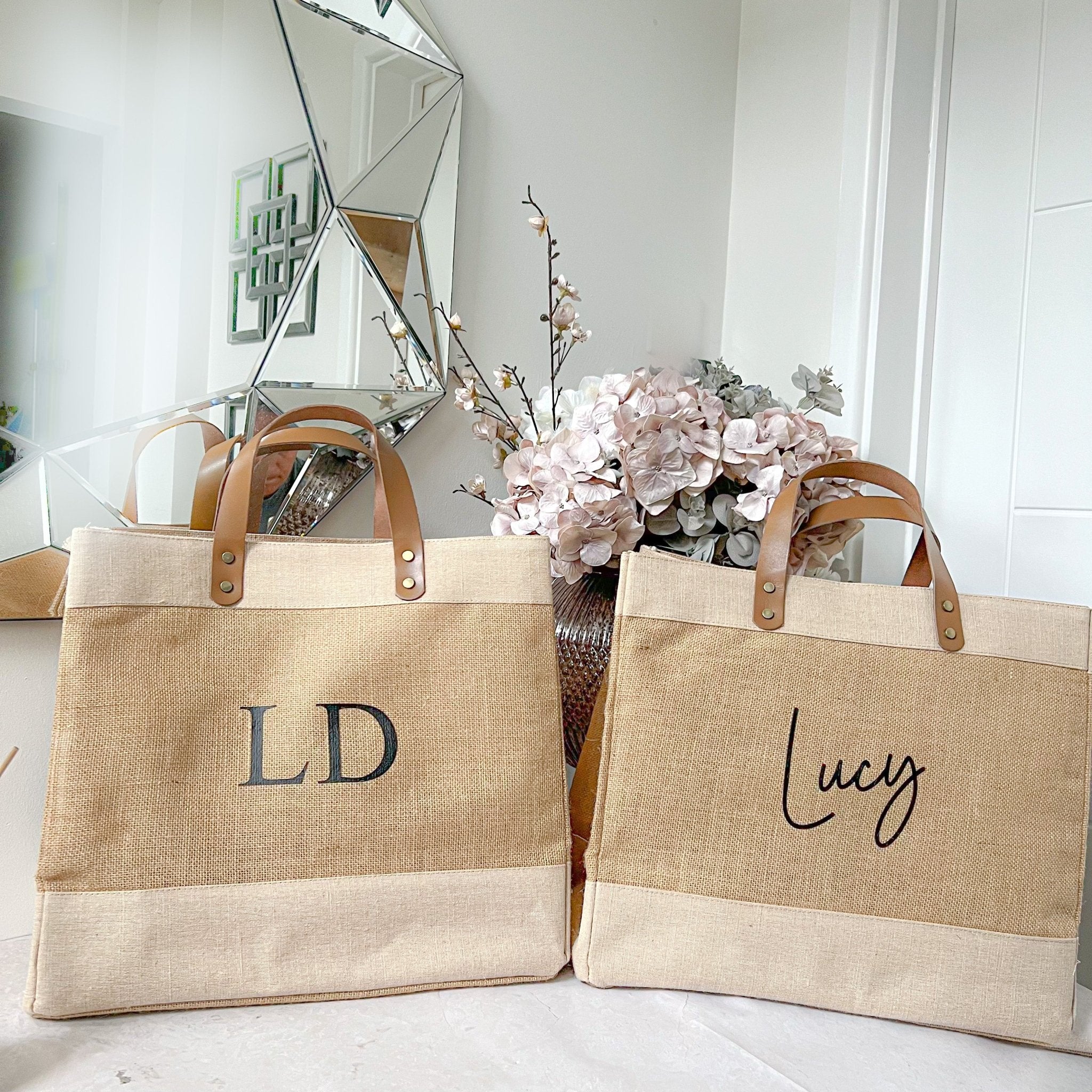 Personalised Wedding Accessories - Tote Jute Bags – Hana Lee Studios