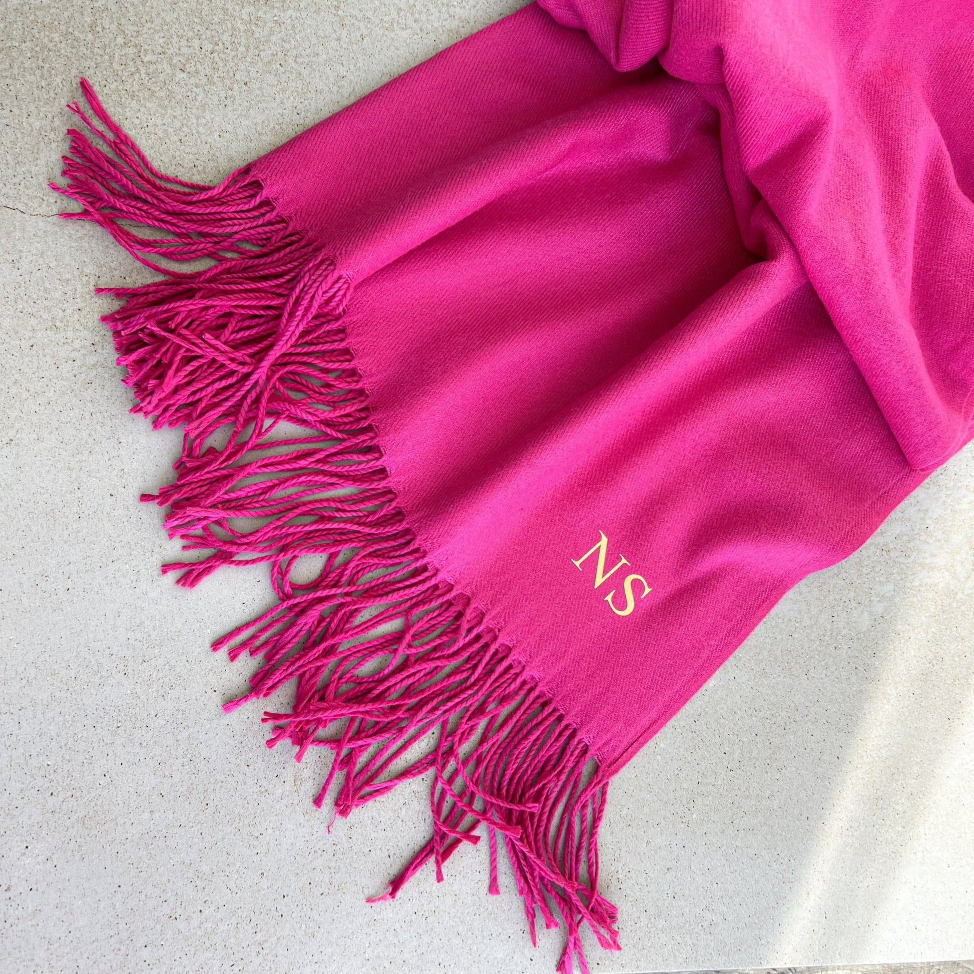 Personalised Lightweight Pashmina Scarf - OLIVIA AND GRAY LTD