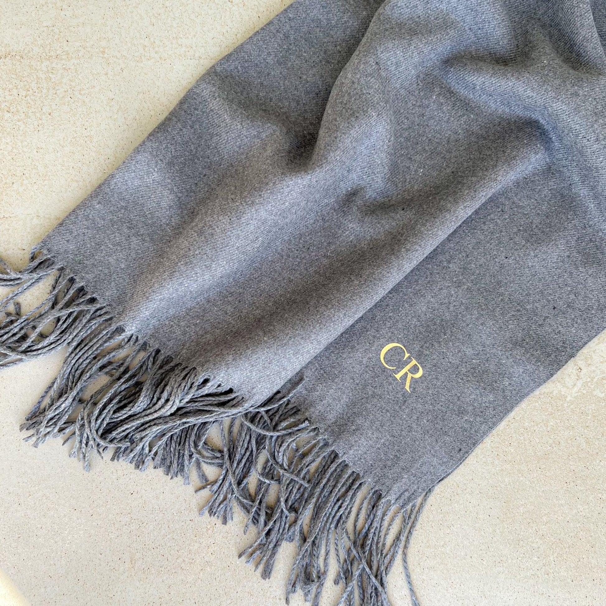 Personalised Lightweight Pashmina Scarf - OLIVIA AND GRAY LTD
