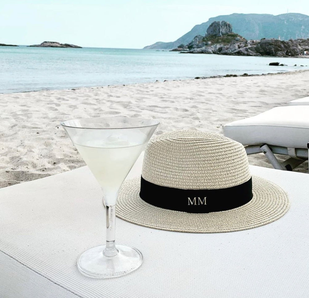 Personalised Straw Fedora Hat - OLIVIA AND GRAY LTD