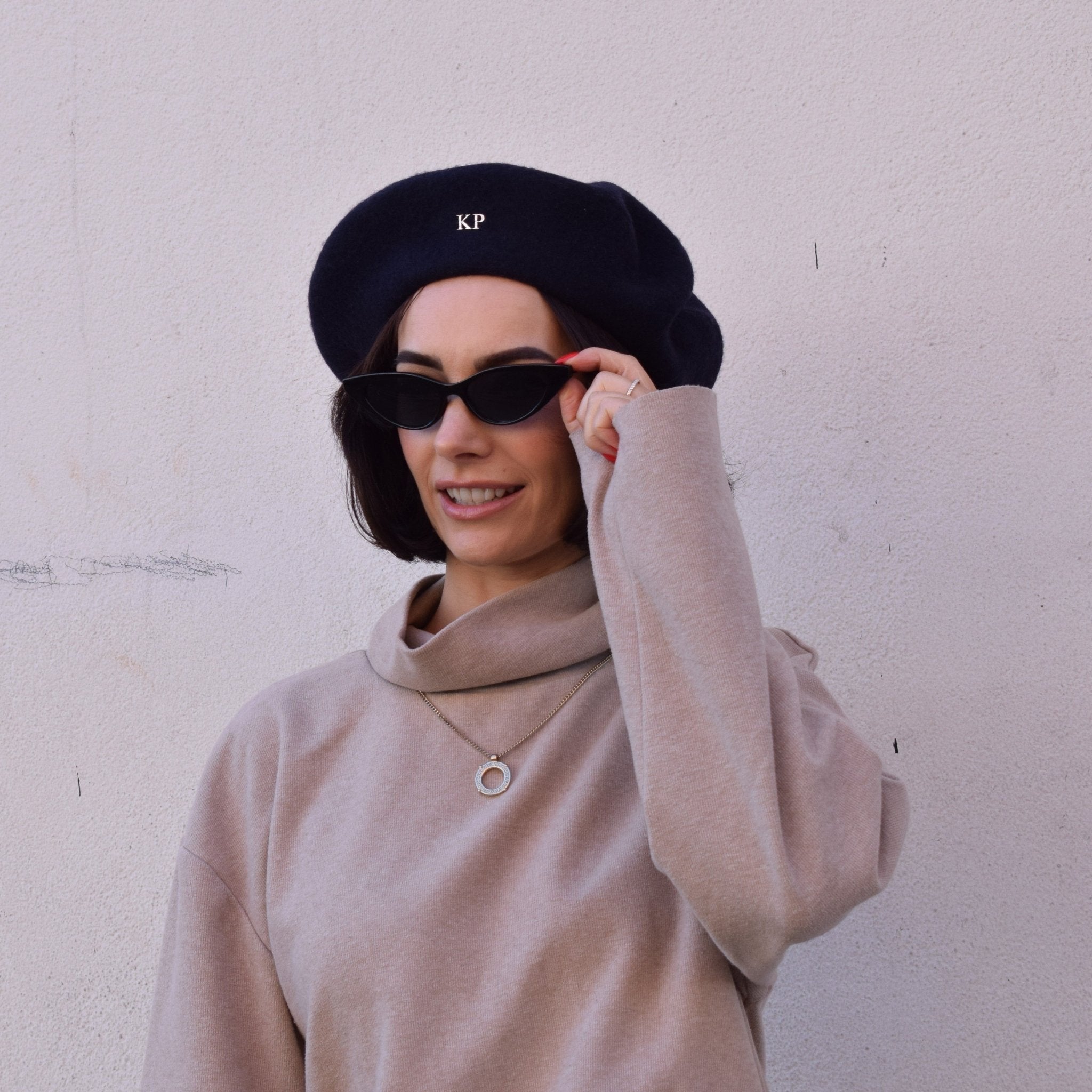 Personalised Wool Beret OLIVIA AND GRAY LTD personalised-wool-beret-olivia-and-gray-ltd