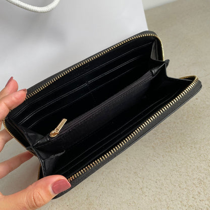 Sash Long Personalised Leather Purse - OLIVIA AND GRAY LTD