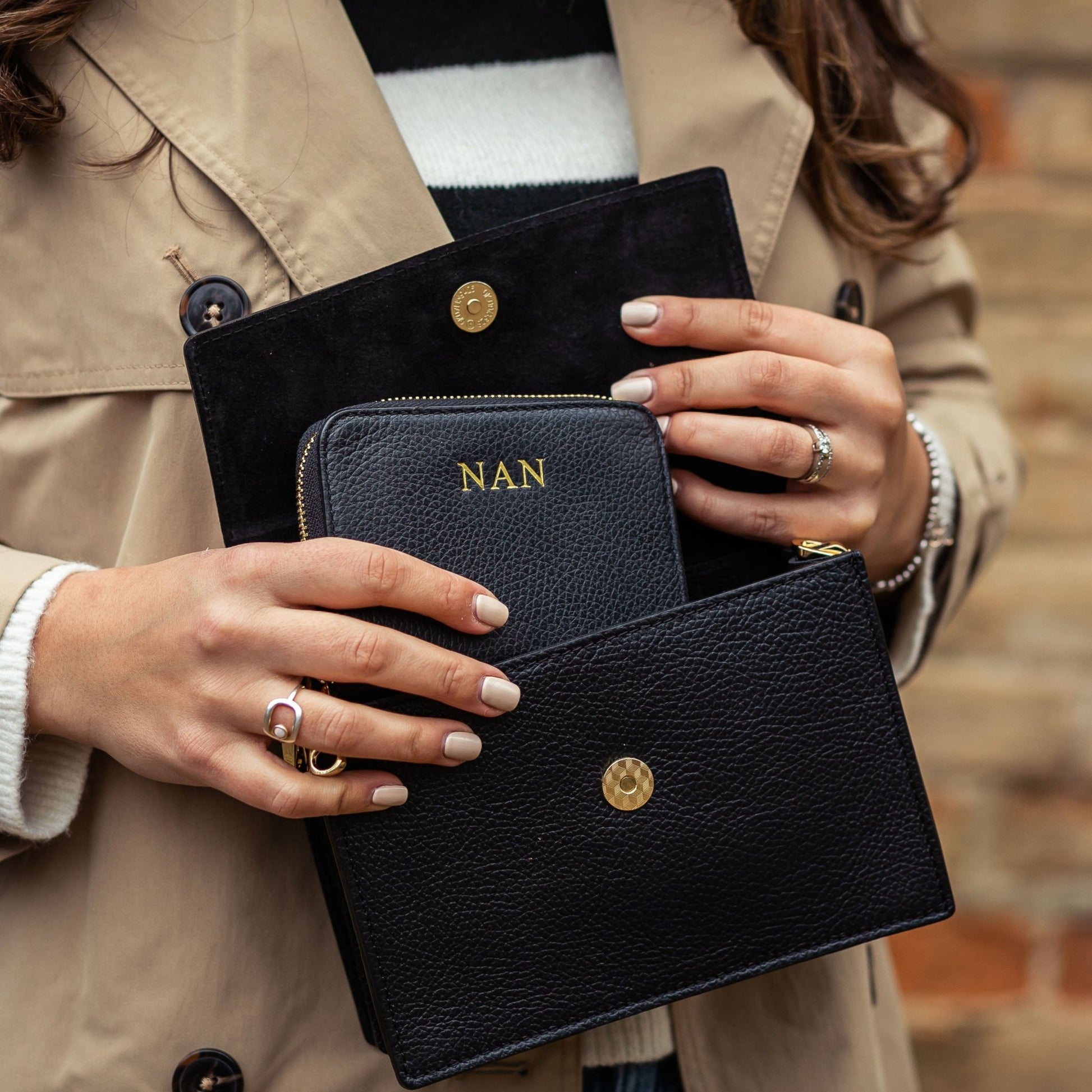 Sash Personalised Leather Purse - OLIVIA AND GRAY LTD