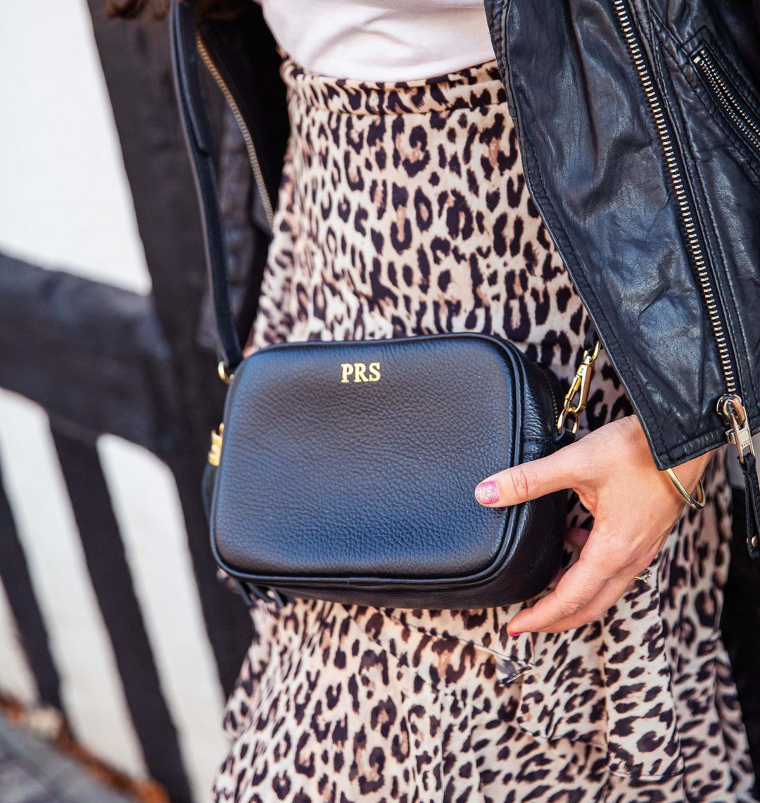 Saskia Personalised Leather Crossbody Bag - OLIVIA AND GRAY LTD