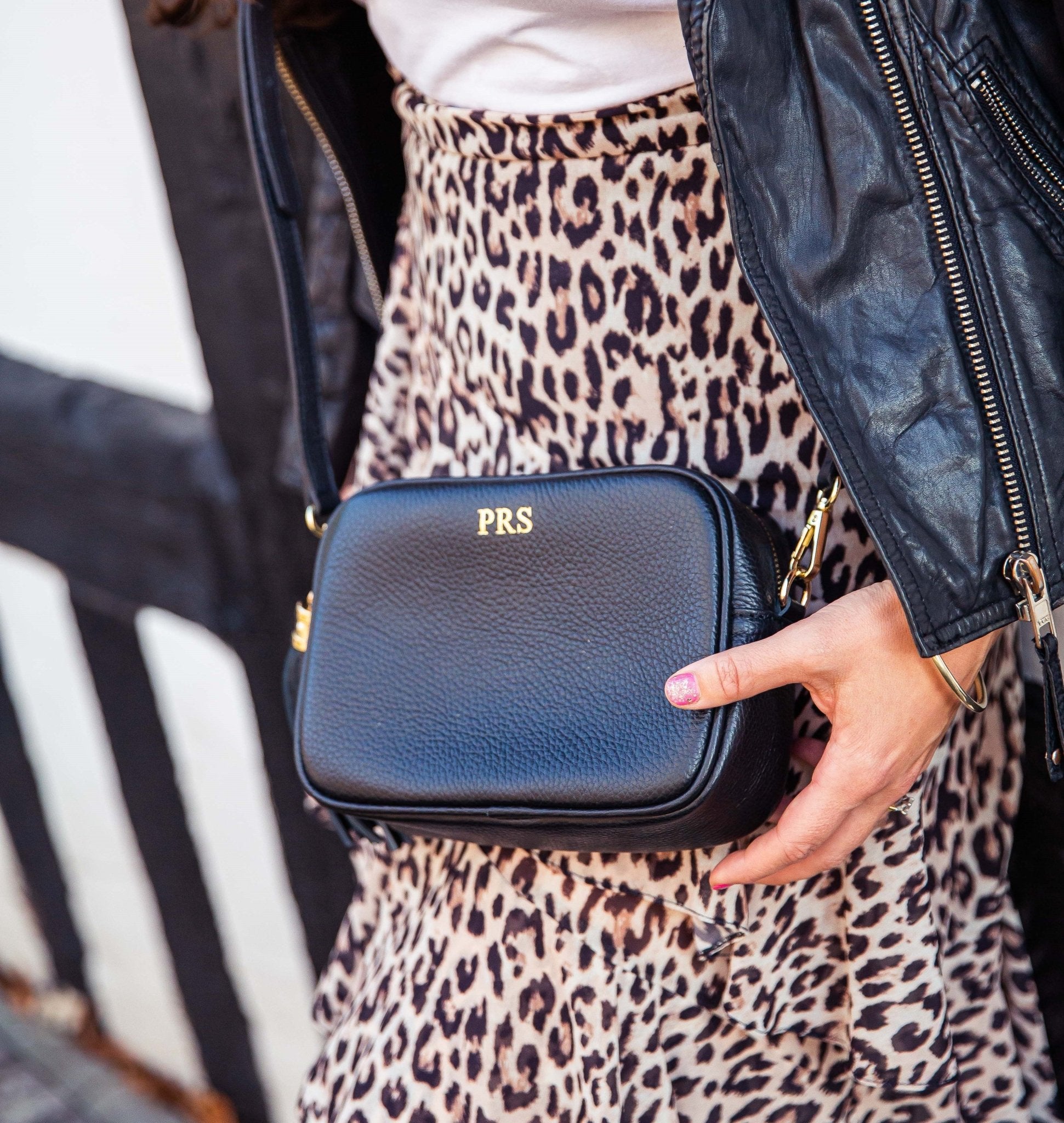 Saskia Personalised Leather Crossbody Bag - OLIVIA AND GRAY LTD