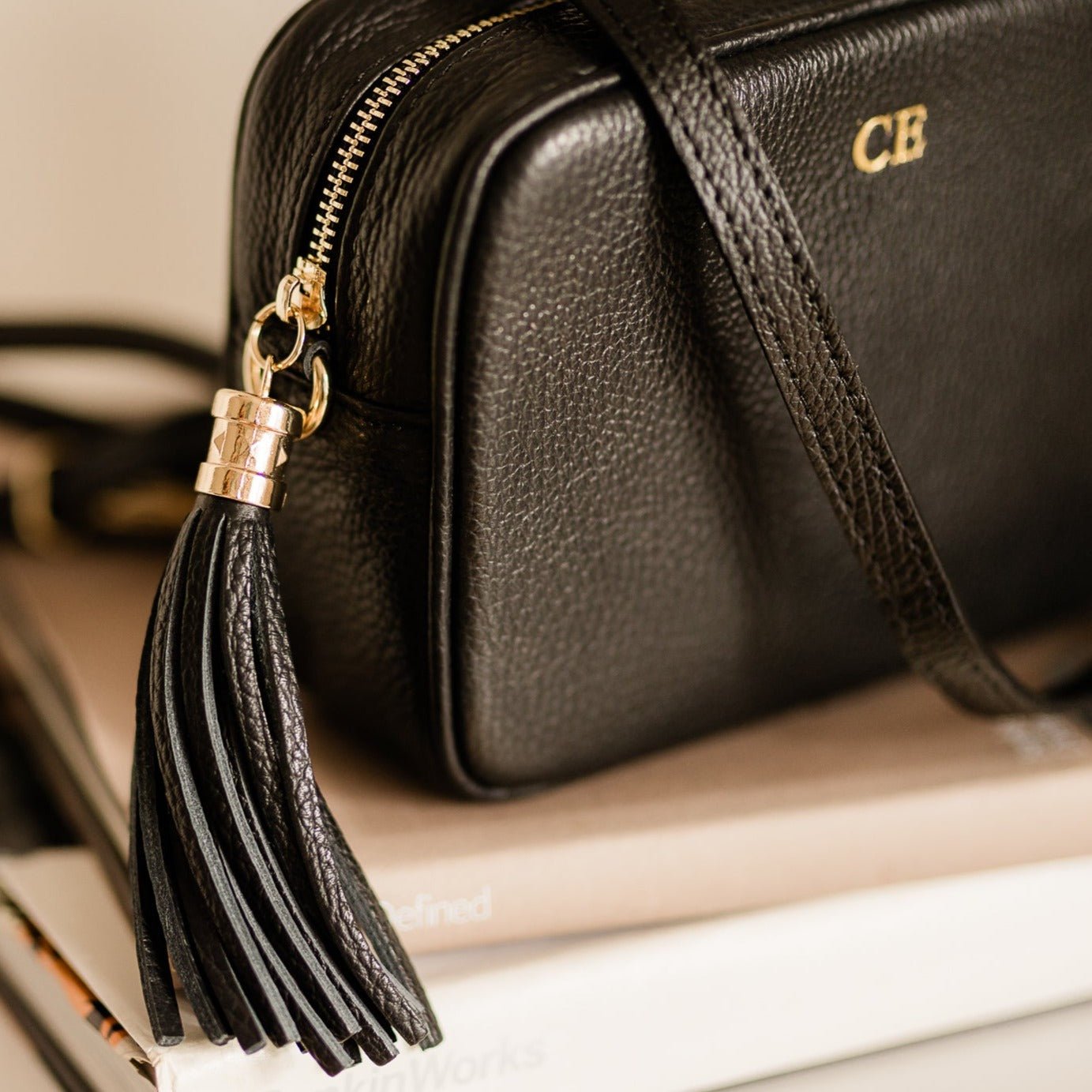 Saskia Personalised Leather Crossbody Bag - OLIVIA AND GRAY LTD