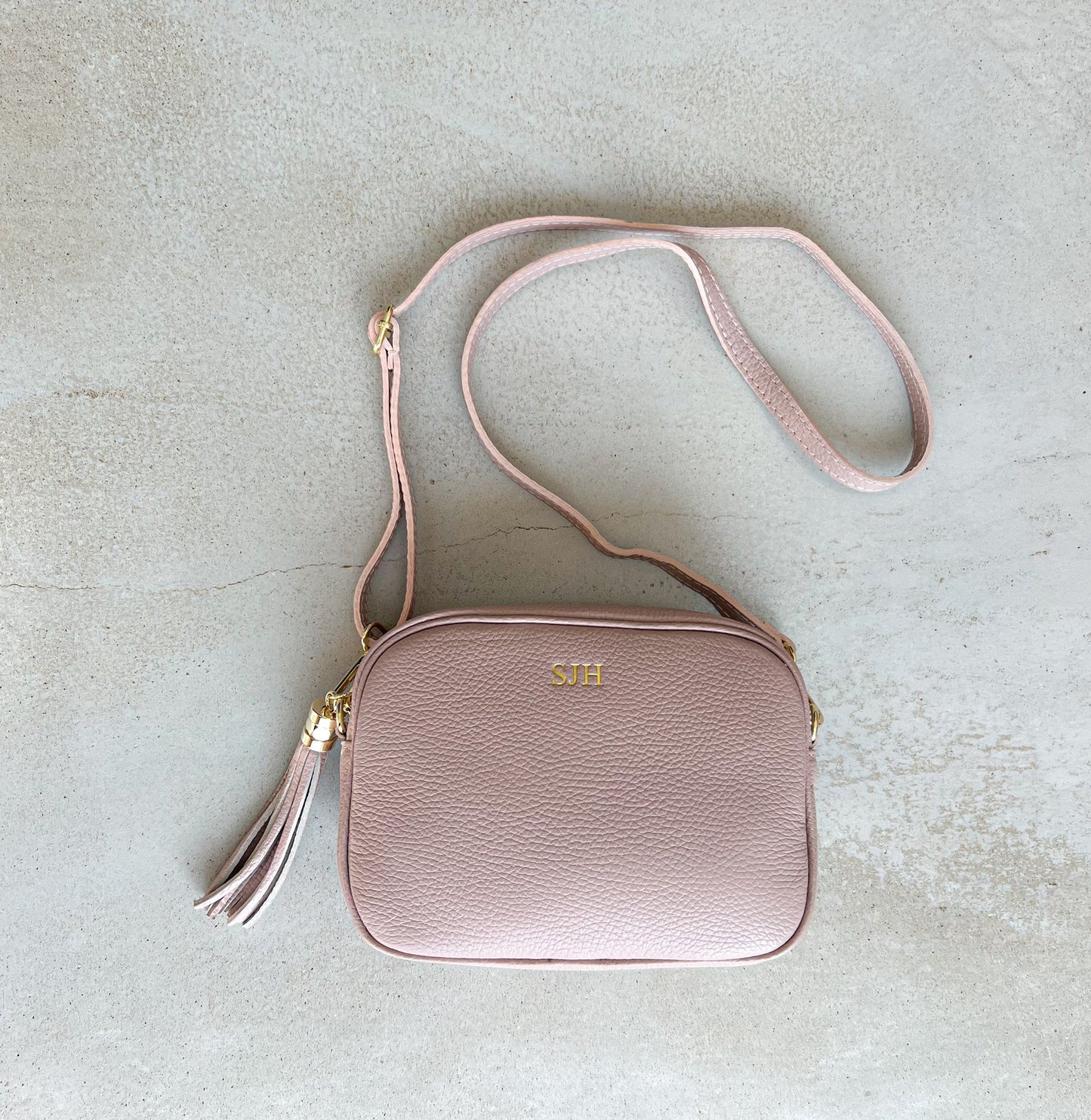 Saskia Personalised Leather Crossbody Bag - OLIVIA AND GRAY LTD