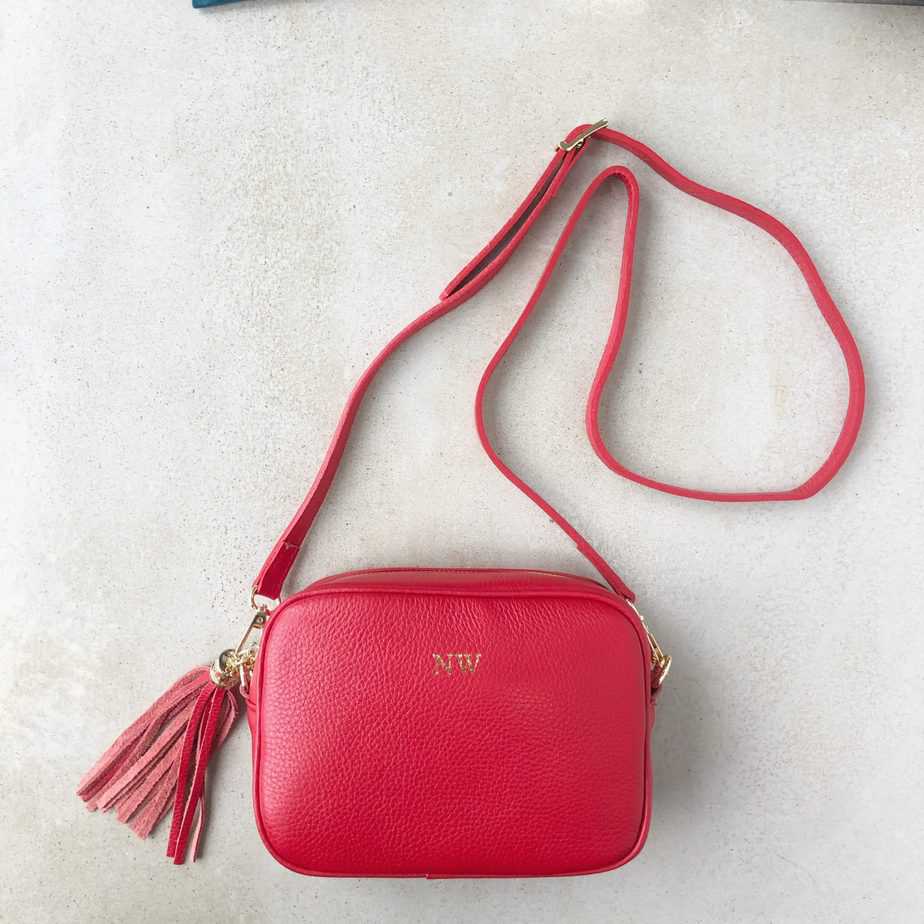 Saskia Personalised Leather Crossbody Bag - OLIVIA AND GRAY LTD