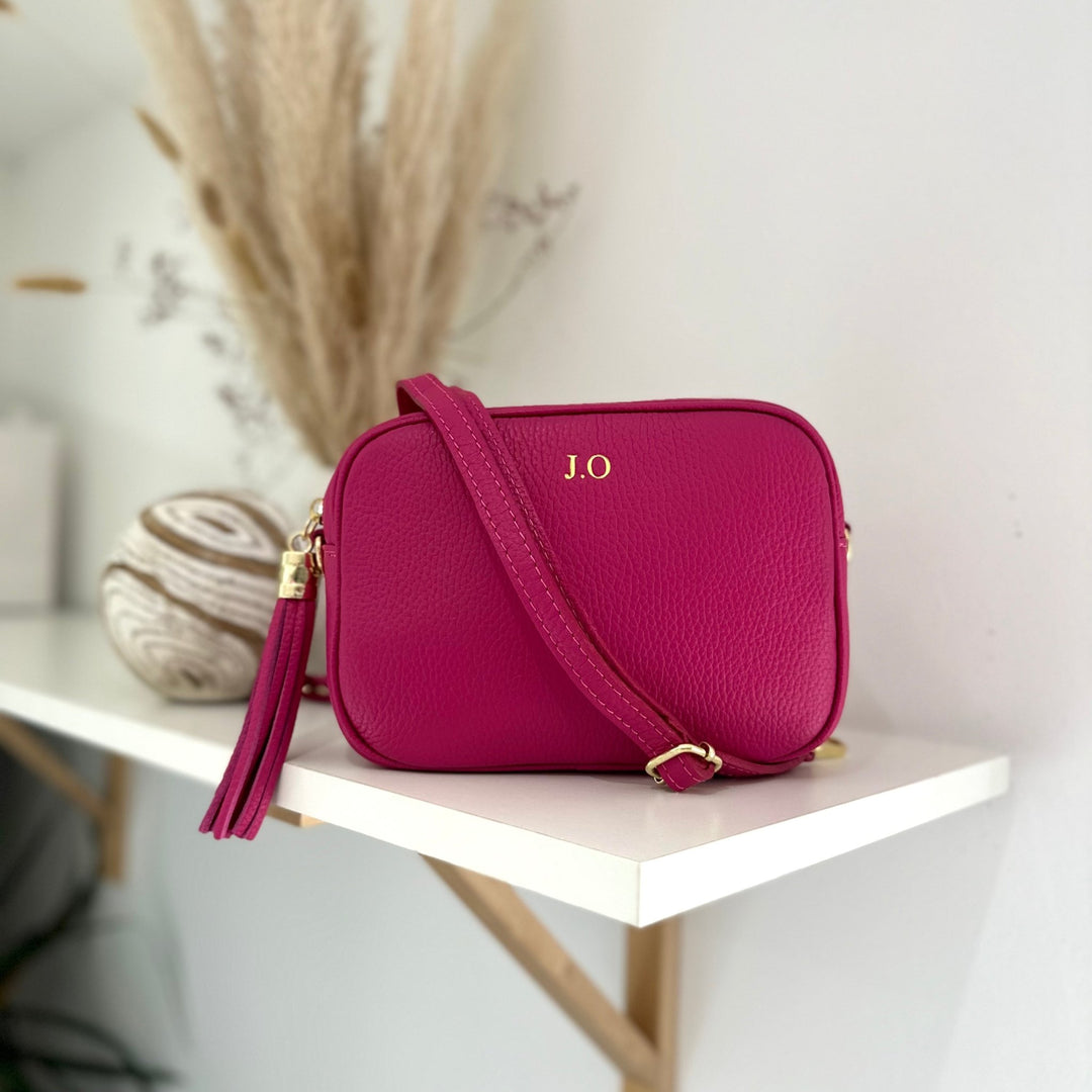 Saskia Personalised Leather Crossbody Bag - OLIVIA AND GRAY LTD