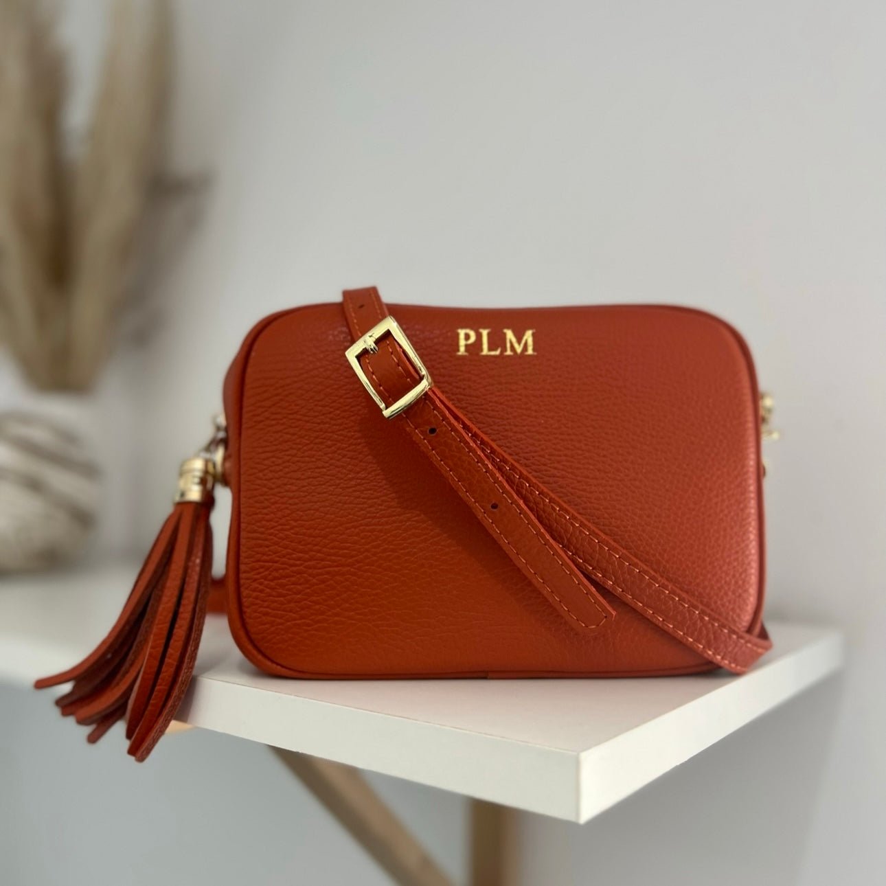 Saskia Personalised Leather Crossbody Bag - OLIVIA AND GRAY LTD