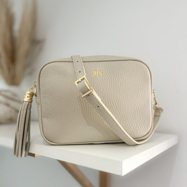 Saskia Personalised Leather Crossbody Bag - OLIVIA AND GRAY LTD