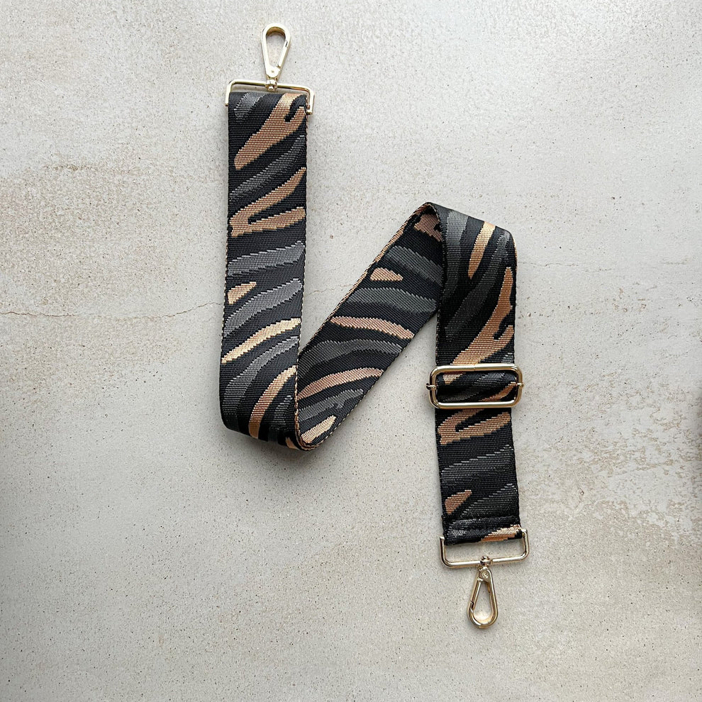 Zebra multi Print Pattern Bag Straps OLIVIA AND GRAY LTD